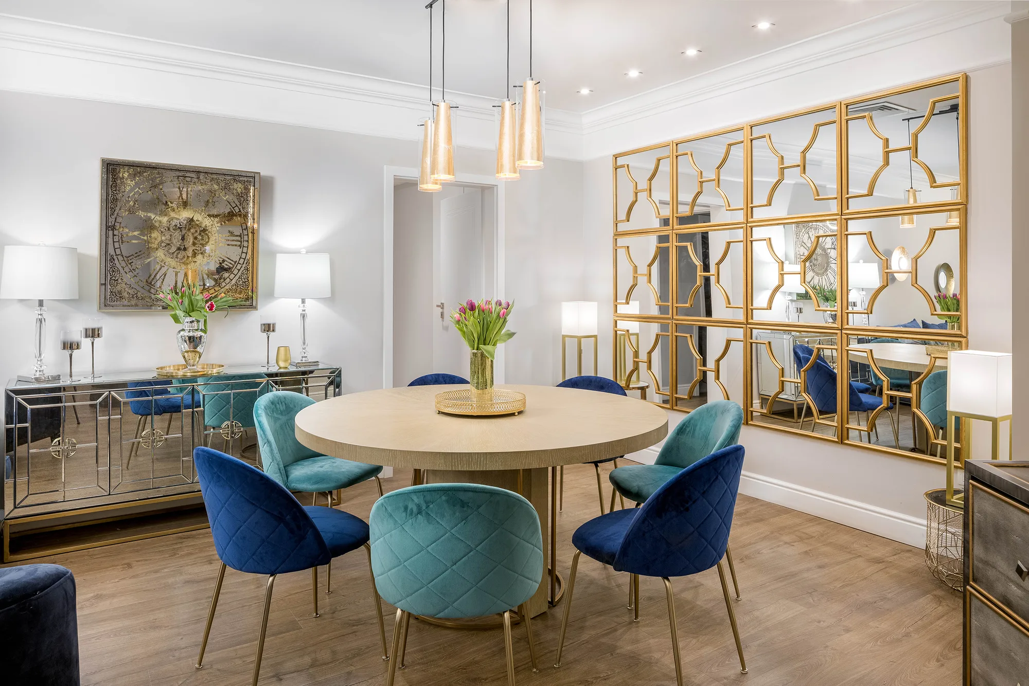 Amenajare interioara rezidentiala — APARTAMENT GLAM CONTEMPORAN, stil glam contemporan, Resita. Imagine 1 din 8