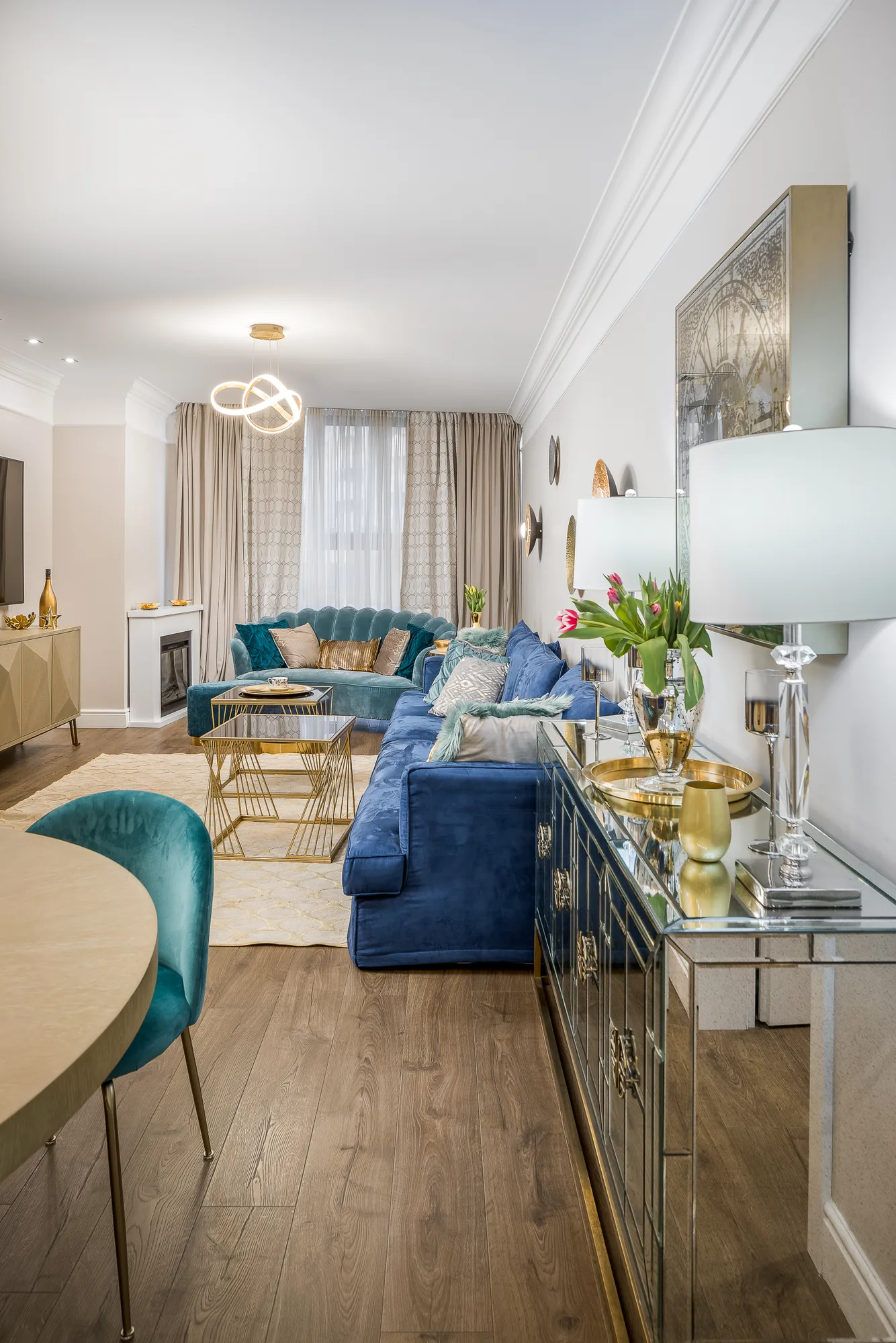 Amenajare interioara rezidentiala — APARTAMENT GLAM CONTEMPORAN, stil glam contemporan, Resita. Imagine 2 din 8