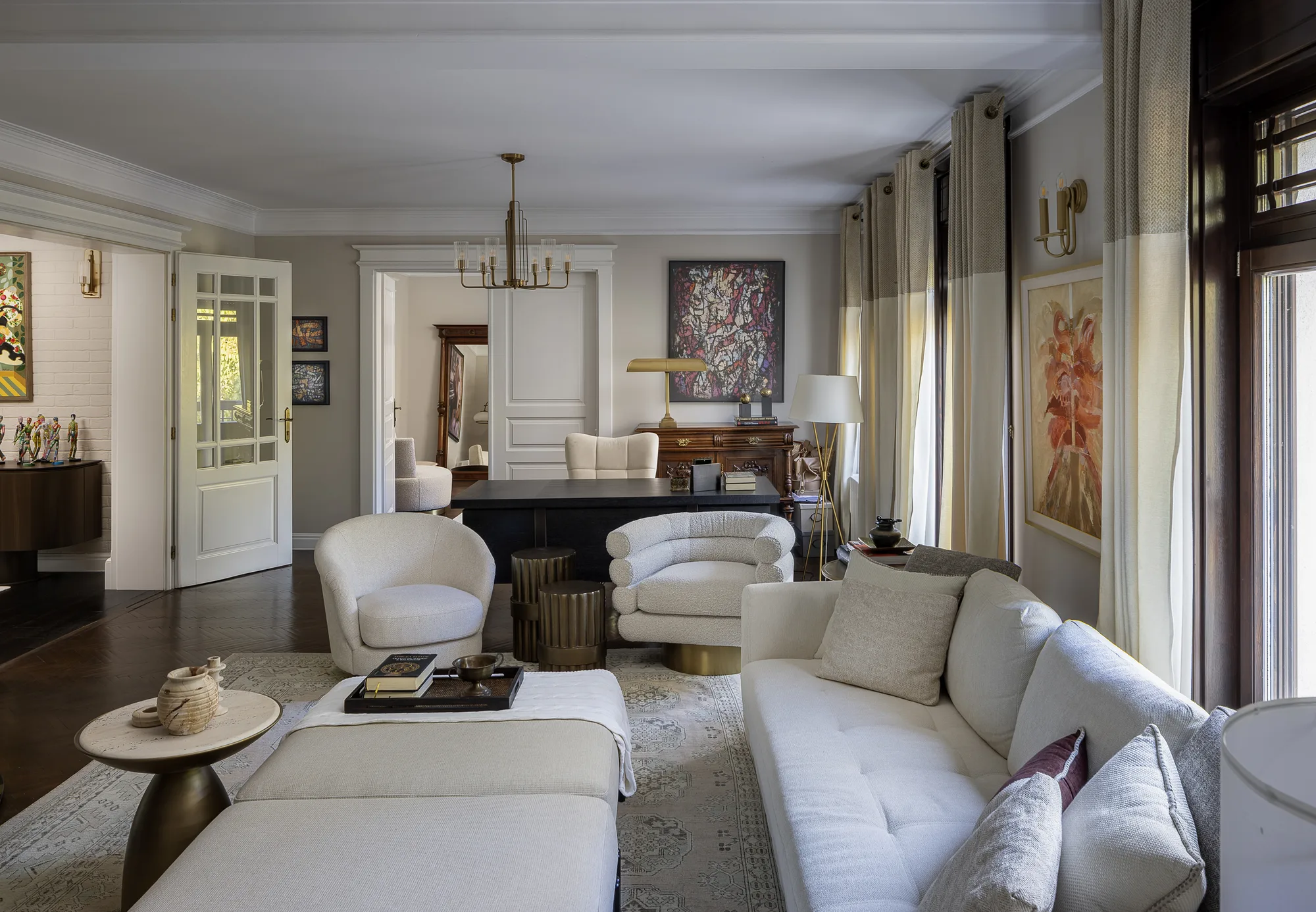 Amenajare interioara rezidentiala — PENTHOUSE ECLECTIC, stil tranzitional, Timisoara. Imagine 2 din 9