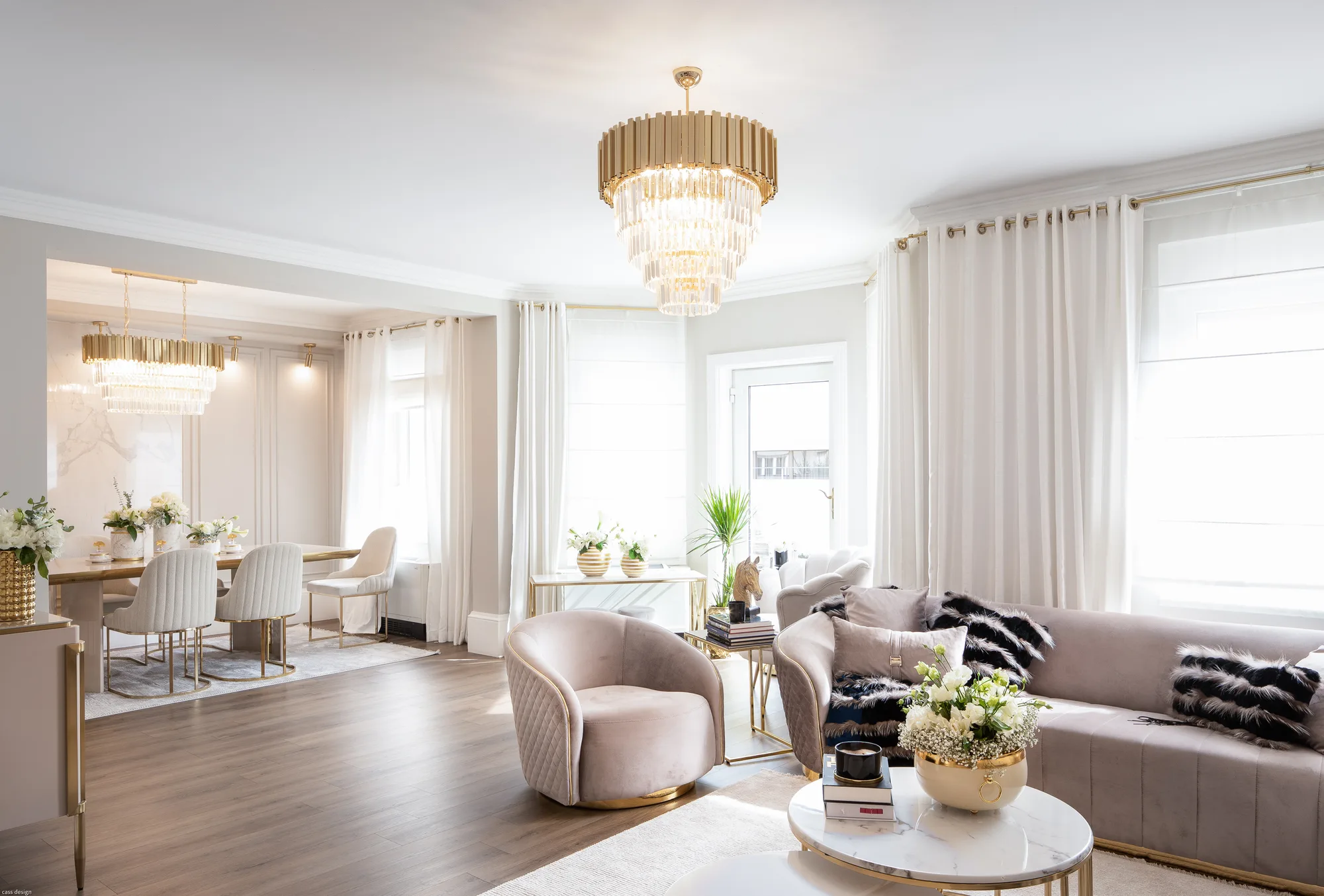 Amenajare interioara rezidentiala — VILA STIL GLAM, stil glam contemporan, Timisoara. Imagine 1 din 13