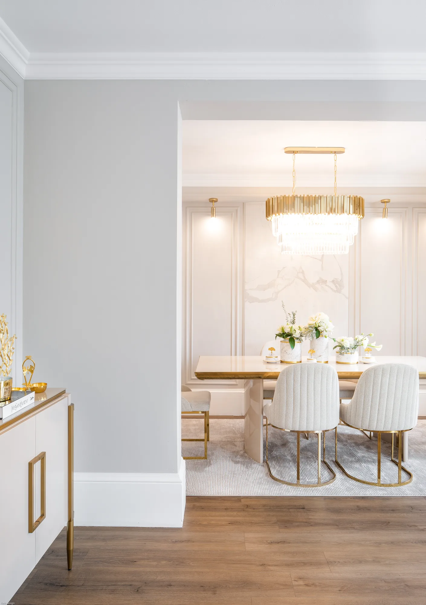 Amenajare interioara rezidentiala — VILA STIL GLAM, stil glam contemporan, Timisoara. Imagine 3 din 13
