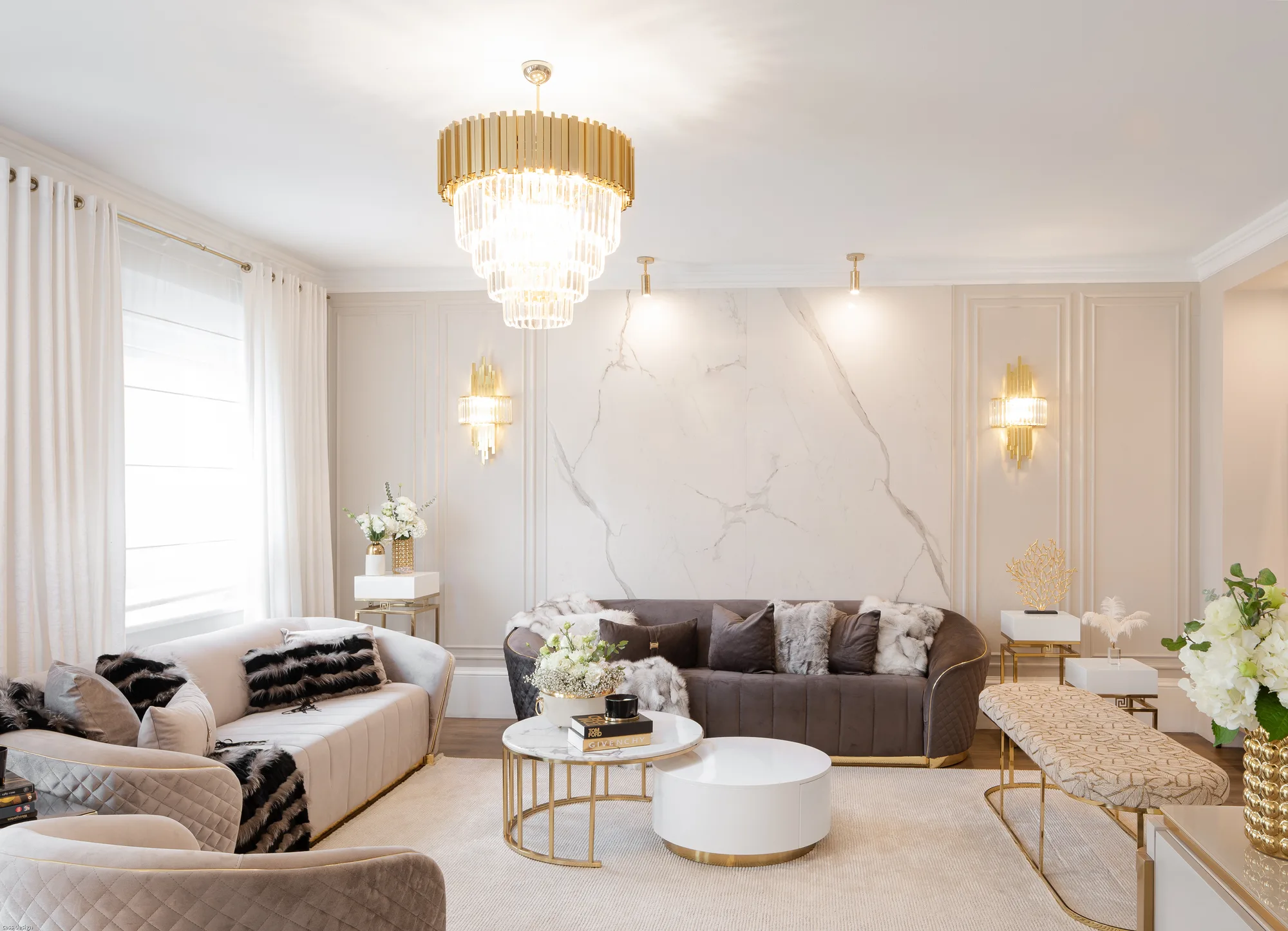 Amenajare interioara rezidentiala — VILA STIL GLAM, stil glam contemporan, Timisoara. Imagine 5 din 13