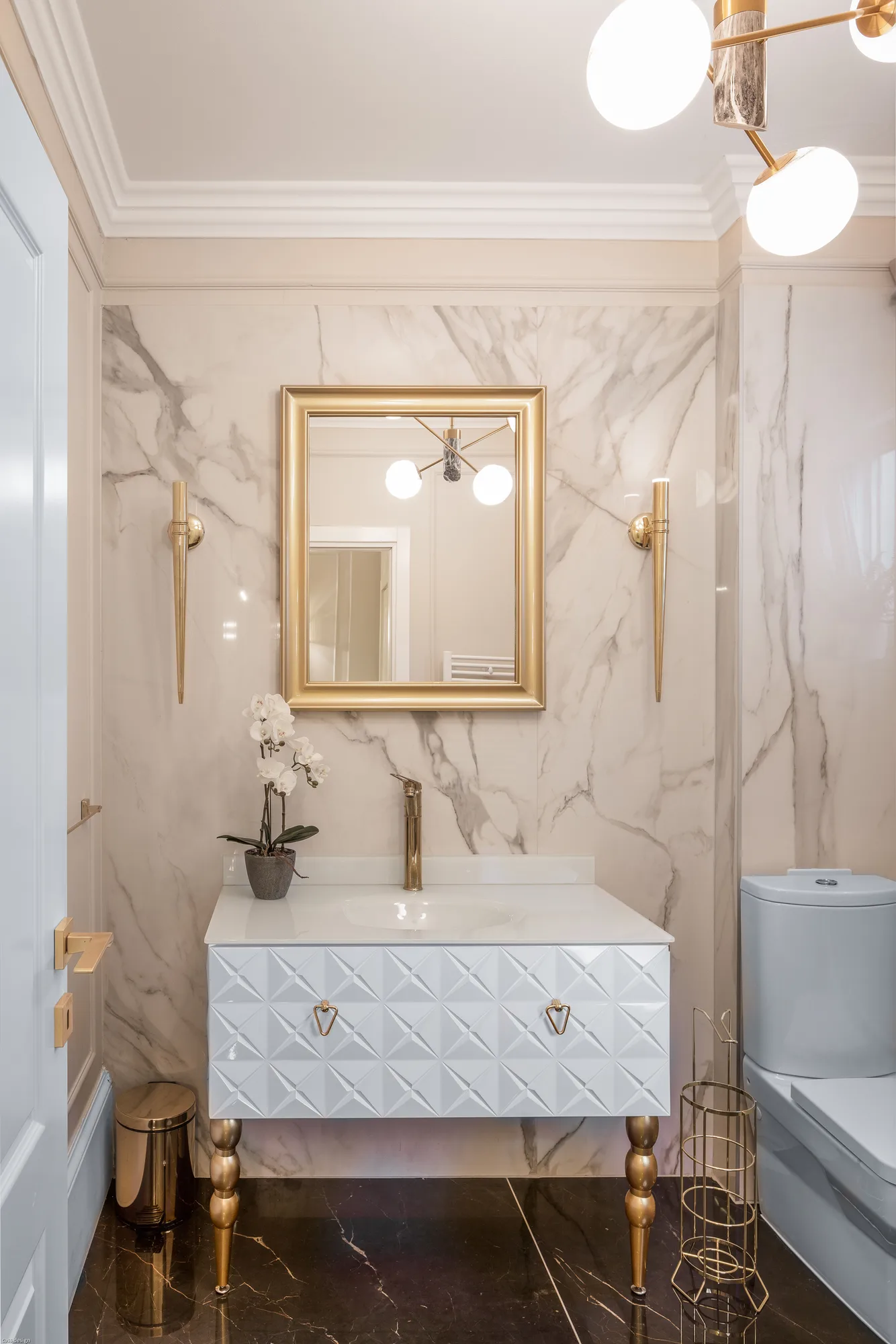 Amenajare interioara rezidentiala — VILA STIL GLAM, stil glam contemporan, Timisoara. Imagine 11 din 13