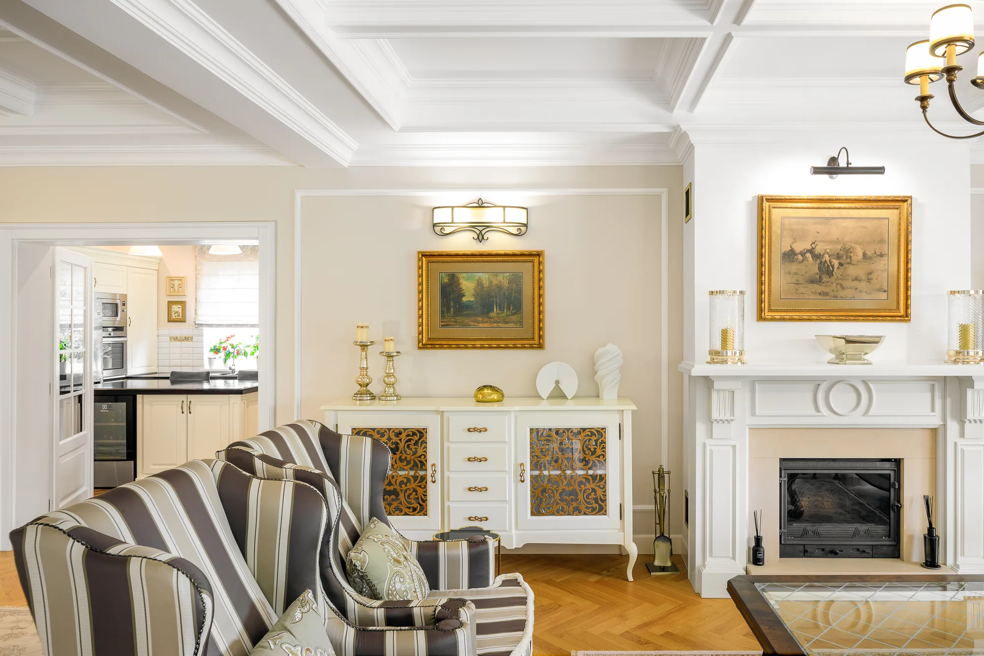 Amenajare interioara rezidentiala — VILA ELEGANTA CU INFLUENTE NEOCLASICE, stil clasic si neoclasic, Timisoara. Imagine 4 din 5