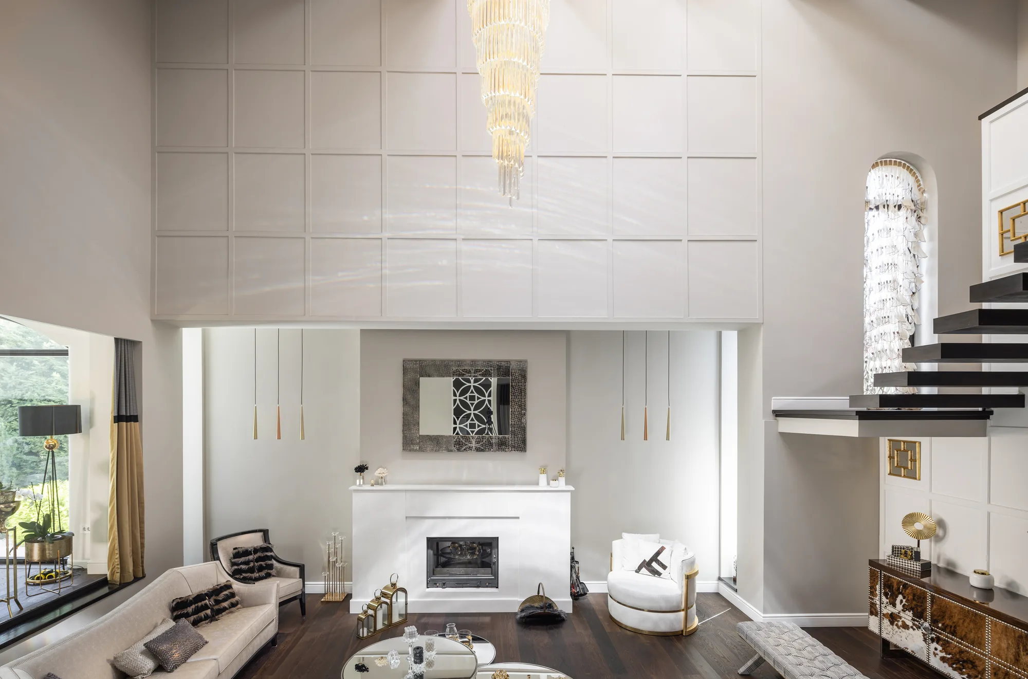 Amenajare interioara rezidentiala — VILA GLAM CONTEMPORAN, stil glam contemporan, Timisoara. Imagine 3 din 6