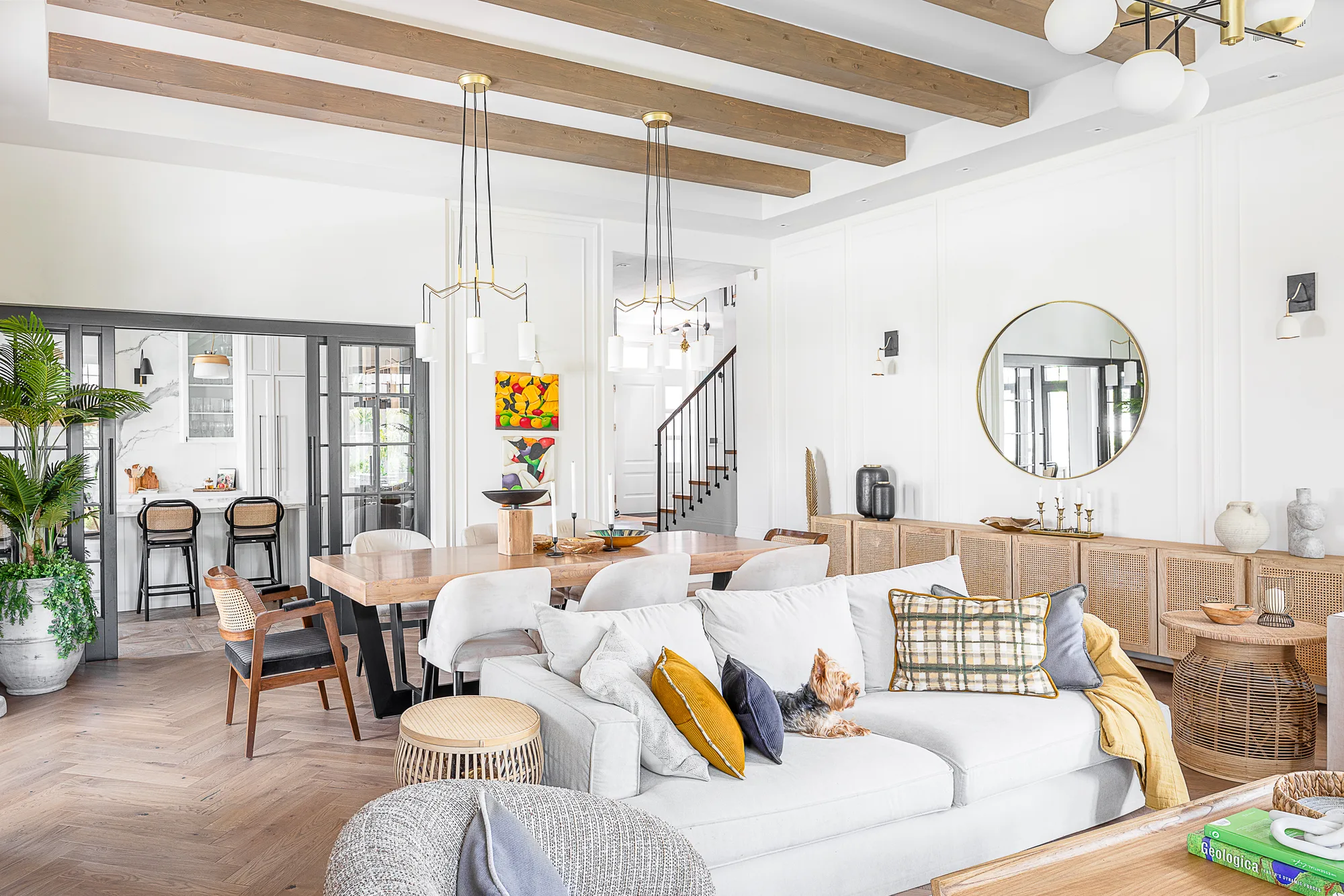 Amenajare interioara rezidentiala — VILA IN STIL FARMHOUSE CONTEMPORAN, stil farmhouse si rustic, Dumbravita. Imagine 6 din 22