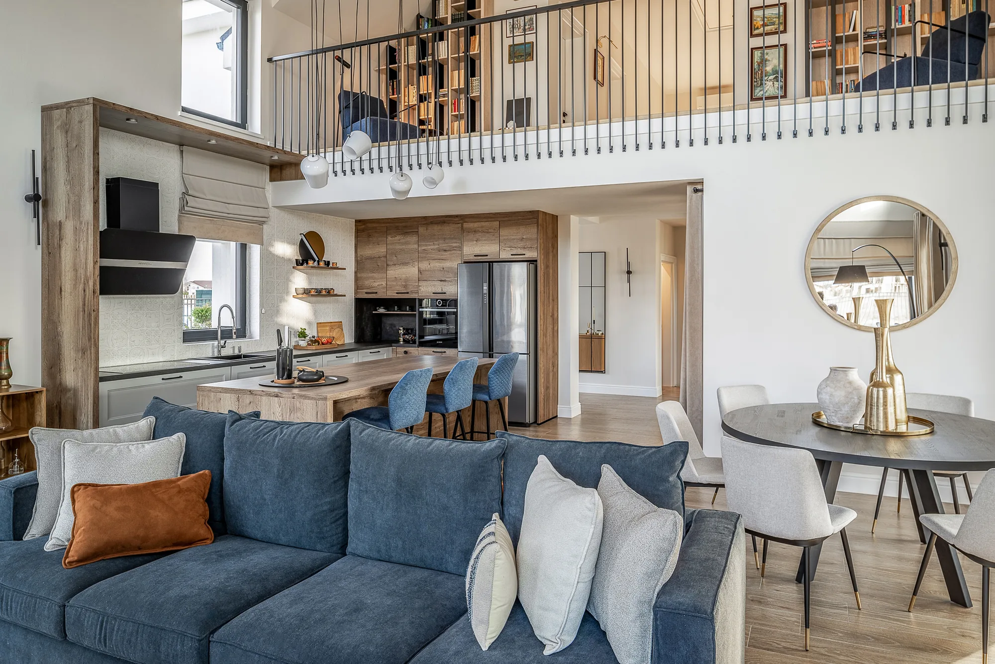Amenajare interioara rezidentiala — VILA MODERNA CU INFLUENTE SCANDINAVE, stil contemporan, Timisoara. Imagine 1 din 15