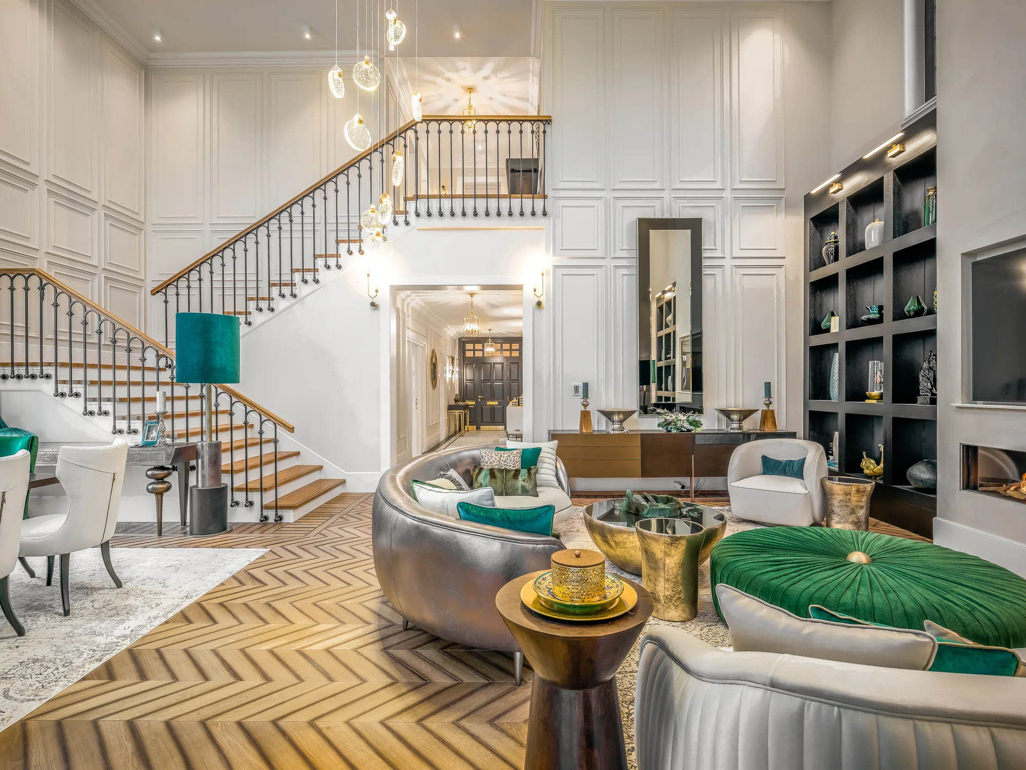 Amenajare interioara rezidentiala — VERDE IN CLASIC, stil glam contemporan, Timisoara. Imagine 1 din 25